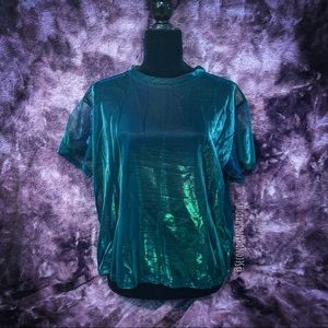 MERMAID HOLO SHEER TEE